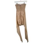 Nookie Zen Mini Dress Nude Ruched Mesh Party Cocktail Event NEW Womens Medium Photo 5