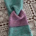 Twisted Knit Head Band Purple Green One Size Fits Most Warm Winter Headwear Blue Photo 1