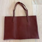 Vince Camuto  Vegan Leather Tote Brown And Black Purse Shoulder Bag Photo 1