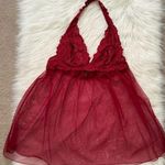 Victoria's Secret  Red Lace Babydoll Lingerie Medium Photo 0