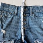 Gap  denim button fly high rise cheeky shorts size 0/25 Photo 7
