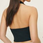 Reformation  Black Romy Halter Sweater Vest Photo 1