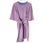 Marc Jacobs  Striped T-shirt Dress Pastel Lavender Multi Size M/L Photo 2