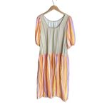Stine Goya Amelia Dress Woven Stripe Orange Photo 2
