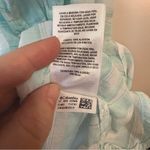 Columbia Teal and White Striped Shirt Photo 11