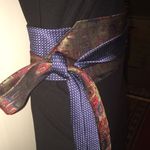 Blue & Red Handmade Joseph Abboud Tie Belt One Size Photo 3