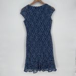 American Living Navy Blue Lace Cap Sleeve Sheath Dress Size 2 Photo 4