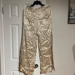 Forever 21 NWT Champagne Palazzos Trousers evening mom high waist Photo 1