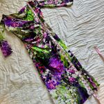 Chiara Boni Le Petite Robe 3/4-Sleeve Ruched Floral Cocktail Dress 42 Photo 1