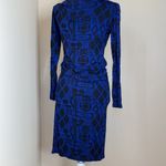 Soft body con dress geometric print stretch Photo 1