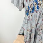 Free People  Lysette Maxi Dress Floral Boho Cottage Romantic Fairy Blue Small Photo 13