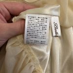 Belle Habiller Women’s Ivory Chiffon Blouse Layered‎ Hem Sheer Sleeve Top M/L Size M Photo 7