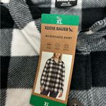 Eddie Bauer NWT black and‎ white  flannel Photo 1