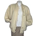 TUNDRA Sweater Jacket Embroidered Pockets 100% Wool Lined Small Vintage 70’s Photo 2