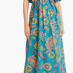 The Good Journey Puff Sleeve Maxi Dress Blue Size 12 Photo 0