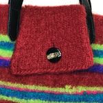 Leather & Wool‎ Sweater Purse Red Photo 6