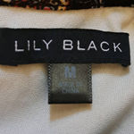 Lily Black Tunic Short Flutter Sleeves Cut out Shoulder Multi Paisley Sz M Size M Photo 2