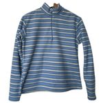 Patagonia CAPILENE VTG M 1/4 Zip Pullover Women's Blue Striped Fleece Sweater Photo 0