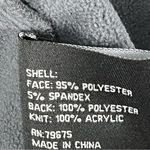 Avanti Dark Gray Belted Front Zipper Knit Side Panels Trench Coat, Size Medium Photo 4