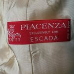 Escada butter yellow cashmere silk women's blazer size 38 Piacenza fabric Photo 7