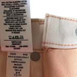 Hudson  Viper Mini‎ Skirt Women's 24 Orange Denim Colorblock Colorful Stretch Photo 5