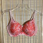 Victoria's Secret  Dream Angels Push Up Bra Orange Cherry Blossoms Lace 36D Photo 1