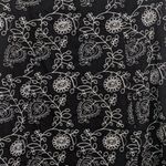 Van Heusen Black Cream Embroidered Skirt Size 6 Embroidered A-Line Skirt Photo 1