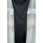 Forever 21  Dress Small Midi Long Sexy Black‎ Bustier Formal Event High Slit Goth Photo 7