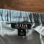 Ana A New Approach Denim Cotton Off Shoulder Floral Embroidered Top, Size medium Photo 9