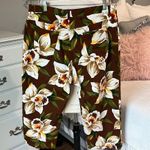Jones New York Sport Capris Stretch Printed Floral Crop Pants Womens 16 Brown Photo 6