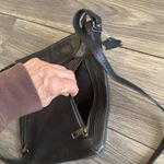 Brand new black leather crossbody messenger bag from africa Photo 3