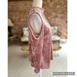 Lime n Chili Top Mauve Pink Velvet Cold Shoulder Cutout 6 Party Date Glam Chic Photo 9
