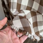 Democracy  Long Sleeve Brown & White Plaid Button Down Size 2X Photo 6