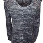 DEX Black White Tweed Knit Suit Blazer with Metal Embellishment Wool Size M Photo 0