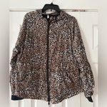 Free People Movement Run Wild Jacket in Leopard Size Medium EUC‎ Black Photo 3