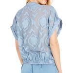 Bishop and Young New Textured Wrap Blouse Jayne Cross Front Top White Photo 13