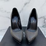 Saint Laurent women’s studded Janis black leather pumps size IT 36.5 US 6.5 Photo 5