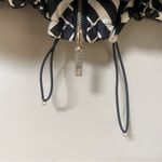 Carolina Herrera 2020 logo print reversible zip up bomber jacket Sz Large Photo 10