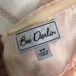 Bee Darlin Peach / Blush Rhinestone Cocktail Dress Size M Pink Size M Photo 4