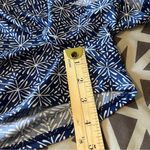 Cabana Life West Indies Fringe Romper Blue White Geometric Printed Jumpsuit L Size L Photo 12