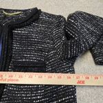 J.Crew Womens Tweed Fringe Lady Day Coat Black Boucle Textured Jacket Sz 00 Photo 9