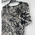 Vintage Y2K Carol Rose Mesh Lace Womens Top Sz XL Goth Grunge USA Mesh Rave Club Black Photo 3