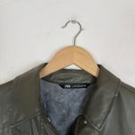 ZARA  FAUX LEATHER OVERSHIRT Photo 5