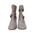 Schutz Suede Buckle Strap Ankle Boots Gray 9B Photo 1