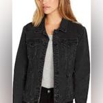 Buffalo David Bitton  Distressed Black Denim Jacket size medium Photo 1