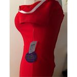 Windsor  red dress home coming prom size 5 off the shoulder with a slit Photo 2