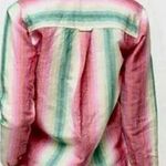 J.Crew  Linen Classic Fit Rainbow Striped Long Sleeve Shirt Photo 1