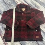 Woolrich Vintage Plaid Chunky Sherpa Fleece Pullover Sweater Photo 6