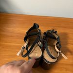 Nanette Lepore  Madeline Block Heel Black Slingback Peep Toe Square Toe Ruffle 10 Photo 5