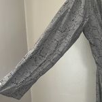 Parker  Luxury 100% Silk Olive Green/Black Elastic Waist Wrap Dress Sz M Photo 3